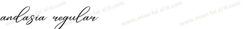 andasia regular字体转换